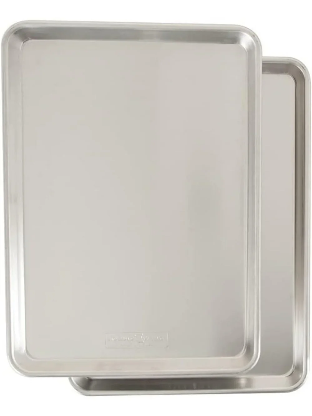 Commercial Quality Aluminum Half Sheet Pan Set - USA Made, Non-Warping, Baking